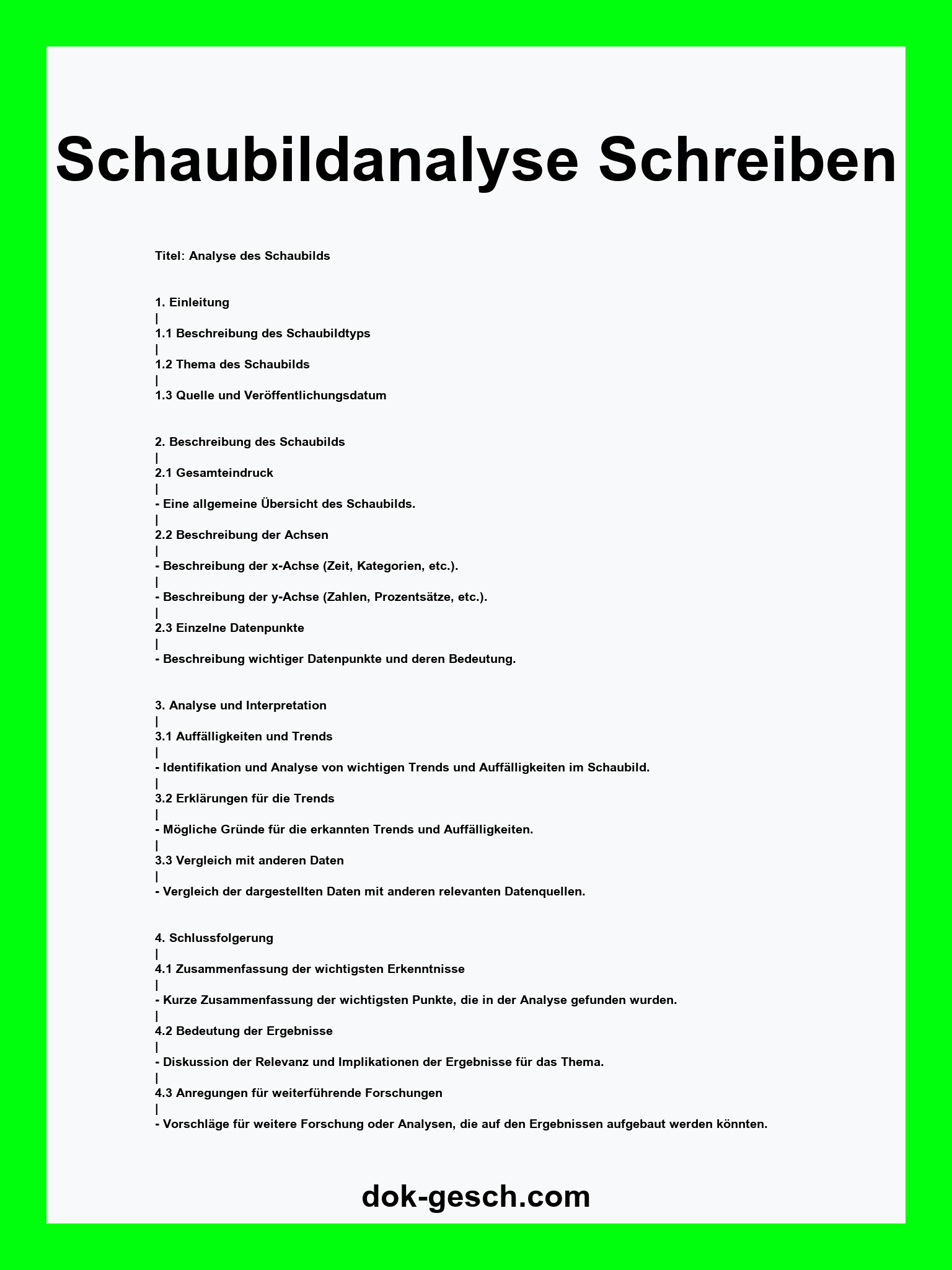 Schaubildanalyse Schreiben